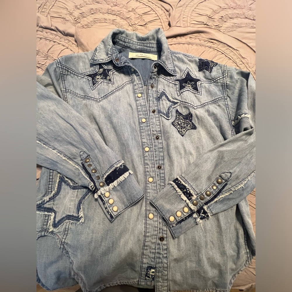 Free People Jean shirt